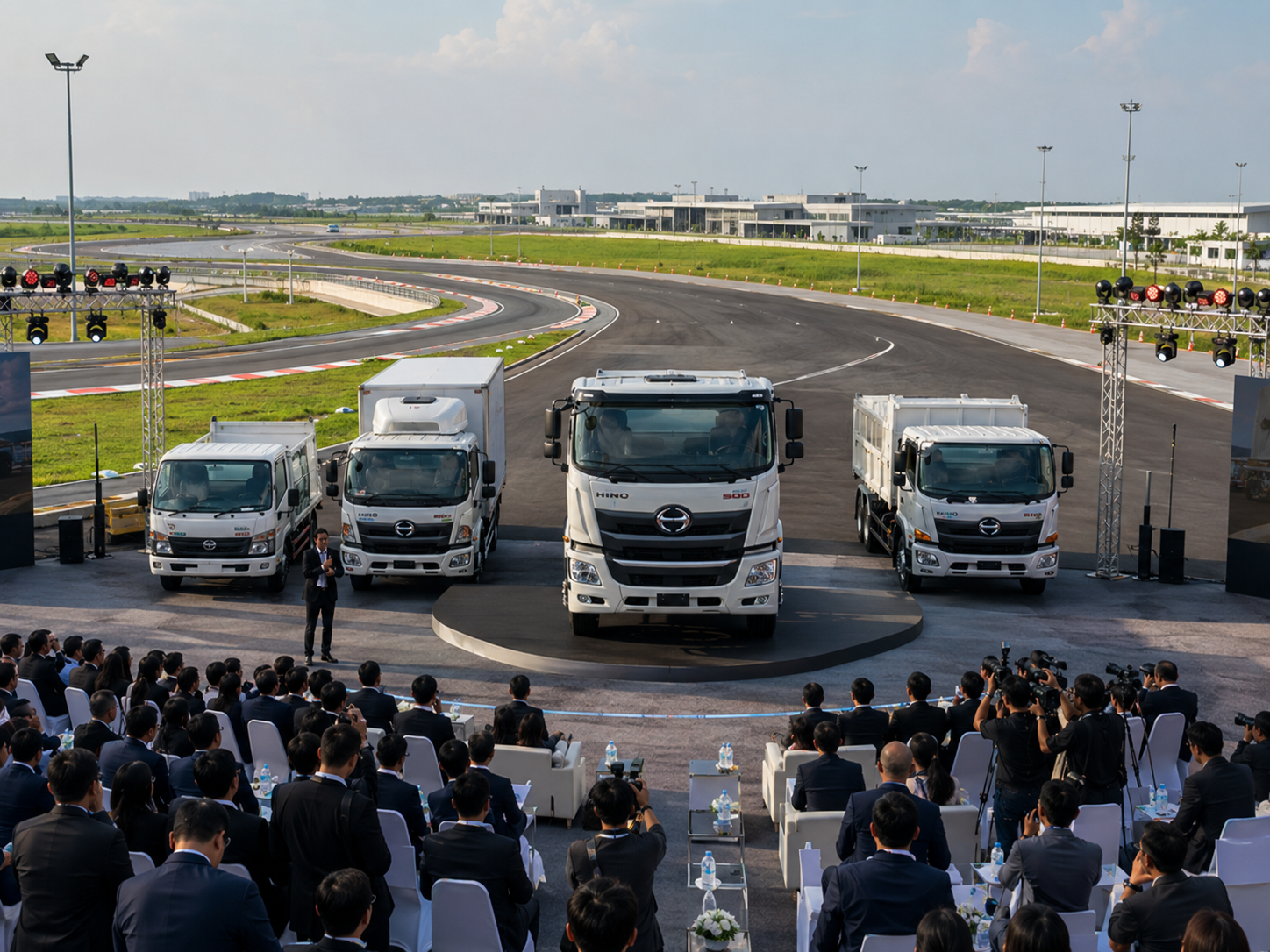 Product Launch / Commercial Vehicle Launch โดยเฉพาะงานเปิดตัวรถบรรทุกและเทคโนโลยีใหม่ที่ต้องอาศัยทั้งความเข้าใจในสินค้า การวางแผนการนำเสนอ และการสร้างประสบการณ์ที่ทรงพลังให้กับผู้เข้าร่วมงาน